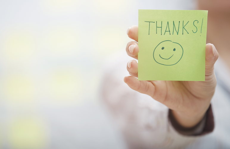 Practice The Ask By Saying Thanks